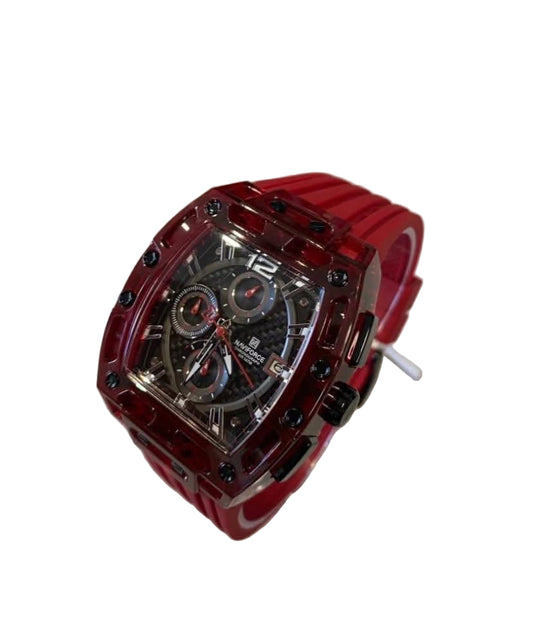 Naviforce chronograph Red and Black