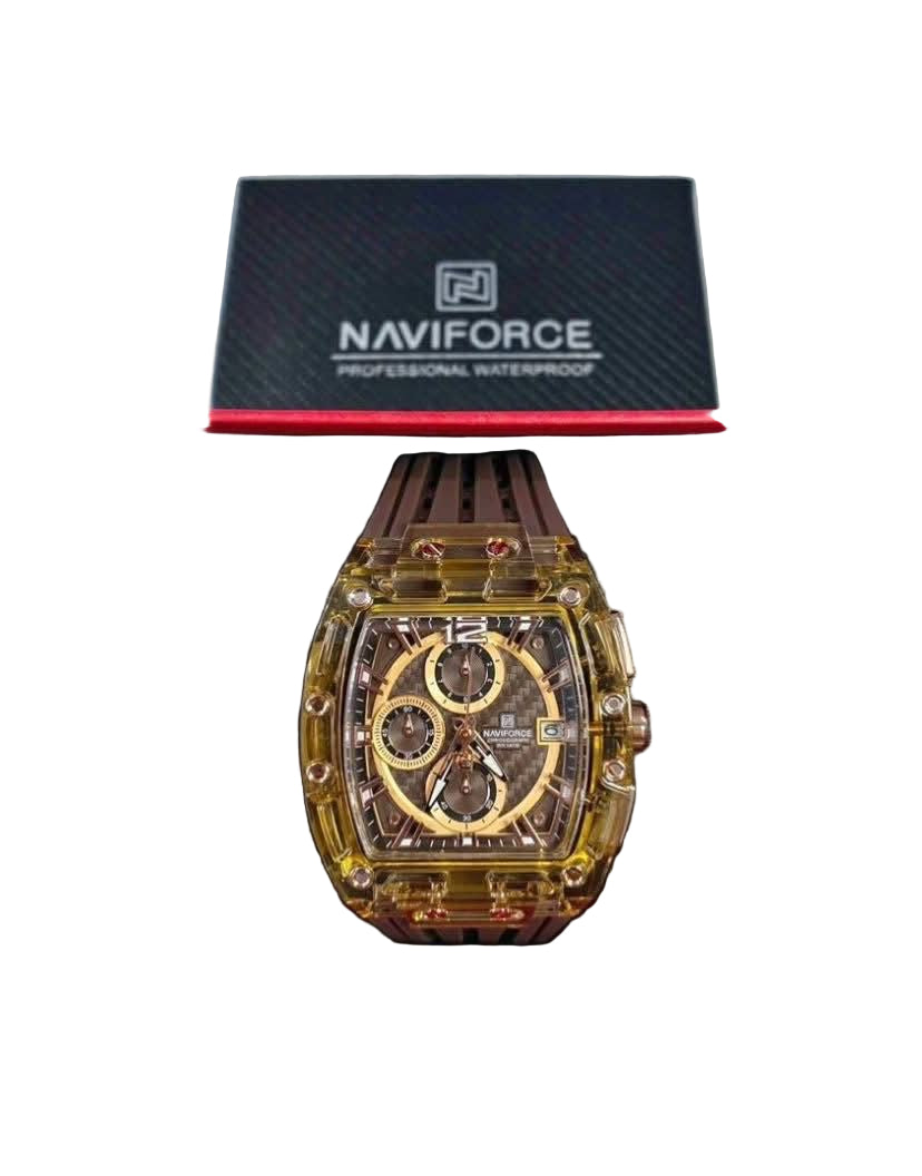 Naviforce chronograph Red and Black